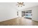 Spacious primary bedroom offers backyard pool views and sliding doors for easy access at 315 Barletta Ave, Las Vegas, NV 89123
