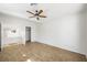 Bright bedroom boasts wood floors, fan and a doorway leading to additional rooms at 315 Barletta Ave, Las Vegas, NV 89123