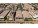 Aerial view of the home showing its tile roof, backyard, and surrounding neighborhood at 7137 Flowering Rose Ave, Las Vegas, NV 89117
