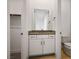 Bathroom featuring vanity with a sink, mirror and toilet at 8863 Italian Trotter Ct, Las Vegas, NV 89113