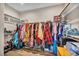 Walk-in closet offers ample storage and organization, with shelves and hanging rods at 90 Ancient Hills Ln, Henderson, NV 89074