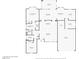 Layout of home including the kitchen, bedrooms, bathrooms, and garage at 9917 Arbuckle Dr, Las Vegas, NV 89134