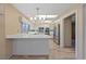 Modern kitchen with stainless steel appliances and large counter at 9917 Arbuckle Dr, Las Vegas, NV 89134