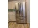 Modern kitchen with stainless steel refrigerator at 9917 Arbuckle Dr, Las Vegas, NV 89134