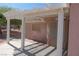 Covered patio featuring desert landscaping in the background at 9917 Arbuckle Dr, Las Vegas, NV 89134