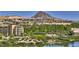 Stunning aerial view of a community featuring a lake and luxurious homes at 109 Reverie Heights Ave, Henderson, NV 89011
