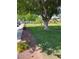 Scenic neighborhood green space with lush lawns and mature trees at 158 Greenbriar Townhouse Way, Las Vegas, NV 89121
