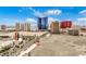 Beautiful aerial view of the city shows hotels and casinos under a clear sky at 200 W Sahara Ave # 2407, Las Vegas, NV 89102