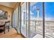 Balcony with amazing city view, showing Stratosphere Tower through sliding glass doors at 200 W Sahara Ave # 2407, Las Vegas, NV 89102