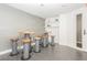 Bright seating area with small worktables and wall shelving at 200 W Sahara Ave # 2407, Las Vegas, NV 89102