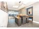 Shared work-space with counter seating, a view to the gym, and modern decor at 200 W Sahara Ave # 2407, Las Vegas, NV 89102