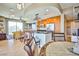 Open-concept kitchen featuring granite countertops, stainless steel appliances, and breakfast bar at 200 W Sahara Ave # 2407, Las Vegas, NV 89102