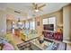 Inviting living room with open floor plan, hardwood floors, and gourmet kitchen access at 200 W Sahara Ave # 2407, Las Vegas, NV 89102