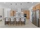 Modern open-concept kitchen with a large island, stainless appliances, and ample counter space at 2317 Sierra Heights Dr, Las Vegas, NV 89134
