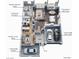 Detailed first floor plan showcasing the layout of this stunning home at 302 Watteau Ct, Henderson, NV 89012