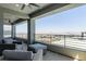 A covered patio with comfortable seating overlooking desert views provides an ideal setting for relaxation and outdoor enjoyment at 302 Watteau Ct, Henderson, NV 89012