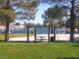 Scenic park featuring a covered picnic area with a table and a volleyball net for outdoor enjoyment at 3151 Soaring Gulls Dr # 2035, Las Vegas, NV 89128