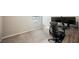 Functional home office space with carpet flooring, a window for natural light, and a modern desk setup at 3525 Serravalle Ln, Henderson, NV 89044