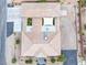 Bird's-eye view of the home displaying roof, gardens, landscaping, and driveway layout at 439 Cannes St, Henderson, NV 89015