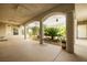View of the expansive covered courtyard, showcasing the seamless transition to the outdoor space at 439 Cannes St, Henderson, NV 89015