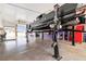 Garage with a car lift, providing easy access and maintenance at 439 Cannes St, Henderson, NV 89015