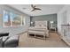 Serene main bedroom with a king bed, neutral tones, and ample natural light at 45 Via Di Mello, Henderson, NV 89011