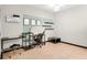 Office space featuring a work area and shelves for storage, offering a modern design at 5751 E Hacienda Ave # 119, Las Vegas, NV 89122