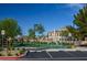 Community tennis court provides residents with a recreational amenity near landscaped homes at 580 Via Di Parione Ct, Henderson, NV 89011