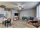Inviting living space with an open layout, showcasing a comfortable seating arrangement at 6470 Crest Estates St, Las Vegas, NV 89131