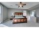 Light-filled main bedroom with private balcony access at 6470 Crest Estates St, Las Vegas, NV 89131