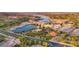 Breathtaking aerial perspective of the Primary-planned community, highlighting the waterfront location and amenities at 7 Hilltop Crest St, Henderson, NV 89011