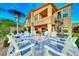 Backyard features include a fire pit, spa, spiral staircase, and spacious area for entertaining guests at 7 Hilltop Crest St, Henderson, NV 89011