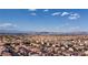 Panoramic aerial view of a residential area with Las Vegas skyline in the distance at 8276 Sorrel St, Las Vegas, NV 89139