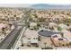 Aerial view displaying the property, neighborhood streets, and community amenities at 9373 Oxbow Lake Ave, Las Vegas, NV 89149