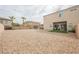 Large backyard with low maintenance landscaping and plenty of space for customization at 9373 Oxbow Lake Ave, Las Vegas, NV 89149