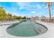 Inviting pool with coping and mature vegetation at 1108 Sidehill Way, Las Vegas, NV 89110
