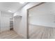 Open closet space with luxury vinyl plank flooring and neutral paint color at 1808 E Saint Louis Ave, Las Vegas, NV 89104