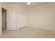 Bedroom featuring neutral walls, window shutters, ceiling fan, and a double door closet at 2163 Bannerwood St, Henderson, NV 89044