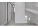 Hallway featuring a carpeted floor, access to rooms, and a view of the pool outside at 2212 Warm Walnut Dr, Las Vegas, NV 89134