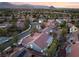 Scenic aerial view of a residential neighborhood, highlighting the property's desirable location at 2528 Sunup Dr, Las Vegas, NV 89134