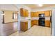 Kitchen with plenty of storage and black appliances at 2608 Los Palos St, Las Vegas, NV 89108