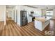 Modern kitchen featuring white cabinets, stainless appliances and quartz countertops at 3761 S Tumbleweed Ave, Pahrump, NV 89048