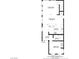 Detailed first-floor floor plan showing the layout of living spaces, kitchen, and bedroom at 4972 Groveland Ave, Las Vegas, NV 89139