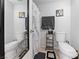 Bathroom features a shower and toilet at 6955 N Durango Dr # 2031, Las Vegas, NV 89149