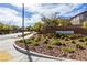 Inviting Barrington at Providence community entrance with lush landscaping and clear signage on a sunny day at 7237 Puddle Duck St, Las Vegas, NV 89166