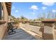 This beautiful balcony features plenty of space and wrought iron fence at 884 Loma Bonita Pl, Las Vegas, NV 89138