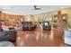Spacious open-concept living area with hardwood floors and abundant natural light at 884 Loma Bonita Pl, Las Vegas, NV 89138