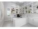 Bright office with custom built-in shelving and a large desk at 9 Chalet Hills Ter, Henderson, NV 89052