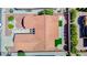 Overhead shot of roof and backyard showing the roof type, landscaping, and layout of the house at 9813 Folsom Dr, Las Vegas, NV 89134