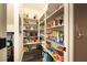 Walk-in pantry with lots of shelving and organized space at 10031 Fletcher Peak Ave, Las Vegas, NV 89178